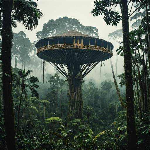 Surreal Amazon Rainforest Treehouse