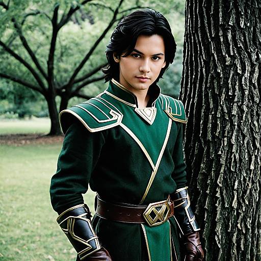 Loki Boy in Nature with Brown Eyes