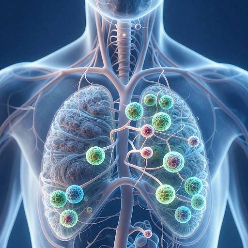 Detailed Lymphatic Flow Medical Illustration