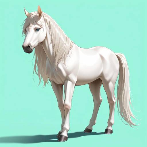 Elegant Arabian Horse in Green Setting Elegant Arabian Horse in Green Setting