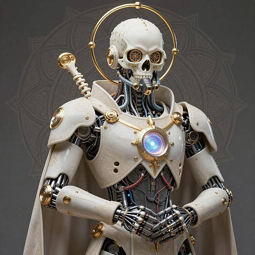 Ultra-Detailed Sci-Fi Exosuit Artwork