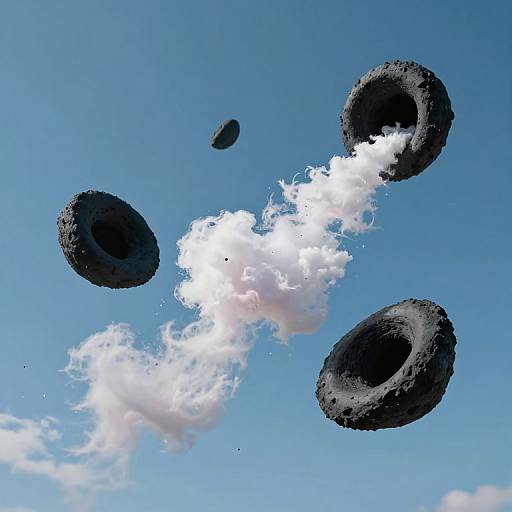 Surreal Black Holes Spitting Stardust