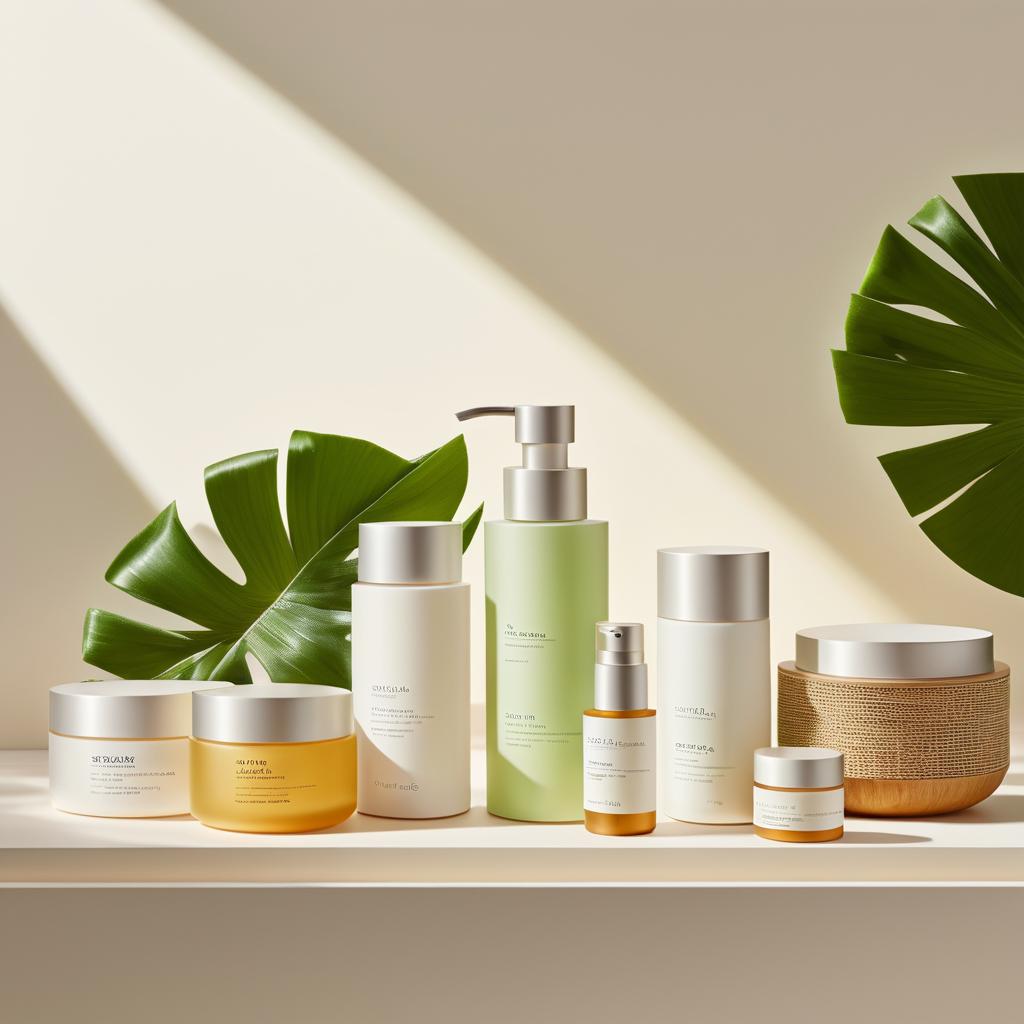 Organic Skincare in Minimalist Spa Setting