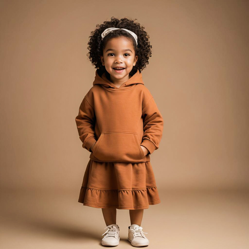 Playful Portrait of a Curious Girl