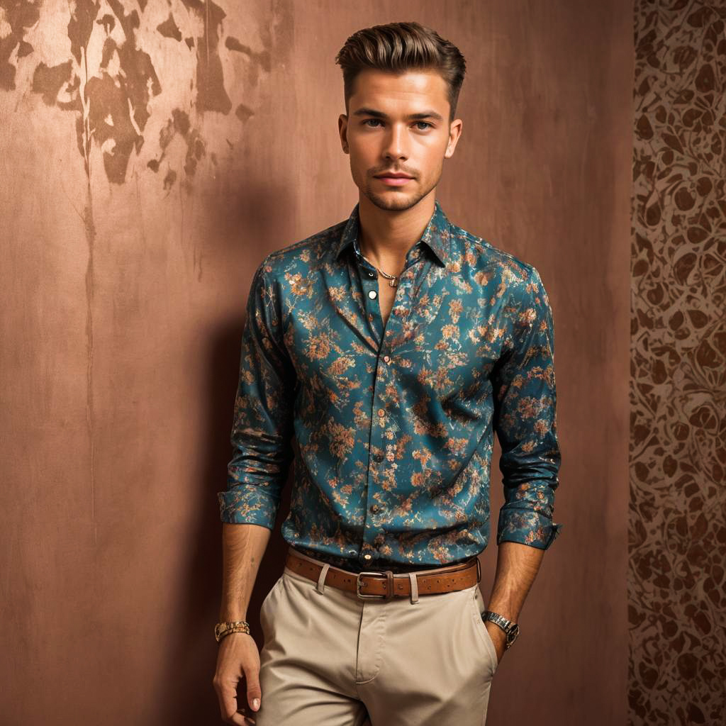 Charming Young Man in Stylish Outfit