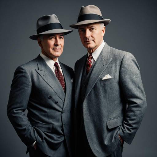 Two Men in 1940s Classic Menswear