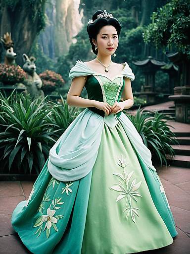 Disney Princess Tiana Dress Design