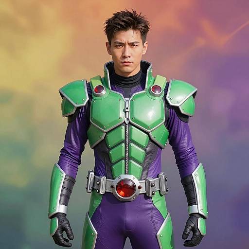 Futuristic Ch'od Costume with Dynamic Background