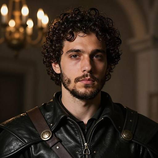 Dramatic Medieval Portrait of Young Man