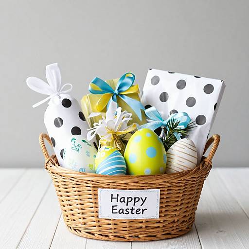 Happy Easter Dots Gift Basket