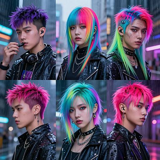 Cyberpunk Hairstyle Changer Concept Art