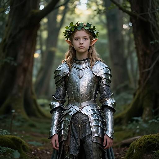 Teen Elf in Enchanted Forest
