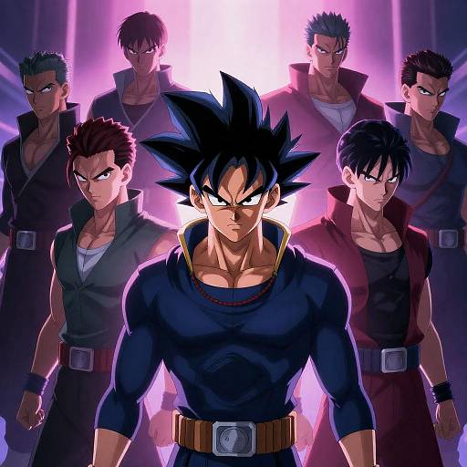 Anime Heroes: Intense Expressions and Armor