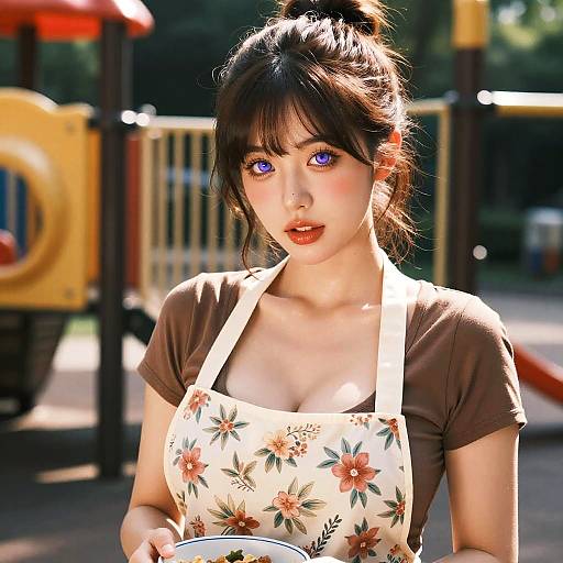 Cinematic Seductive Mature Woman Portrait