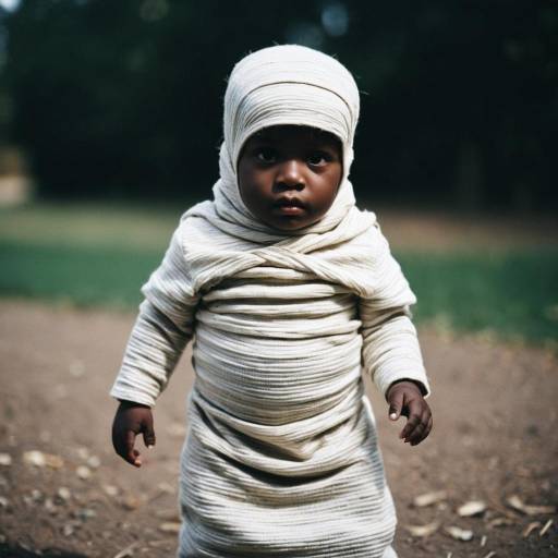 Charming Infant Mummy Costume Outdoors
