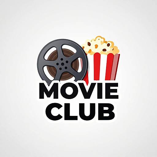Sleek Modern Movie Club Logo