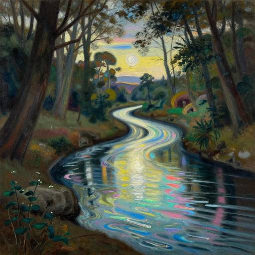 Electric River in Magic Realism
