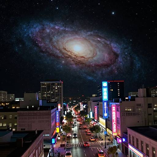Cosmic Urban Neon Fusion