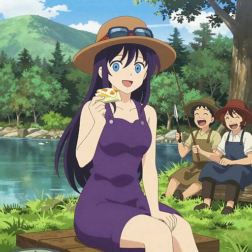 Adachi Rei Cowboy Shot Outdoors