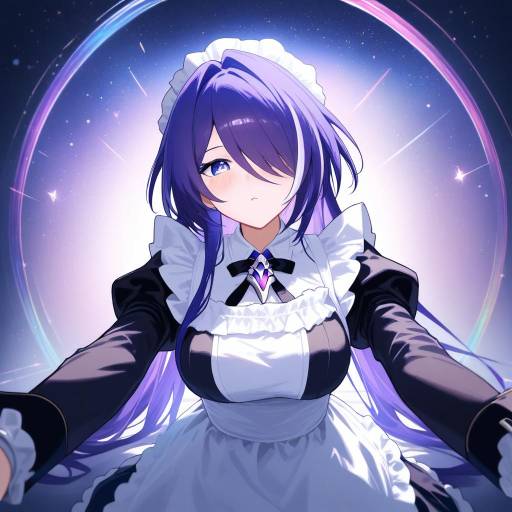 Elegant Acheron Maid in Twilight Glow