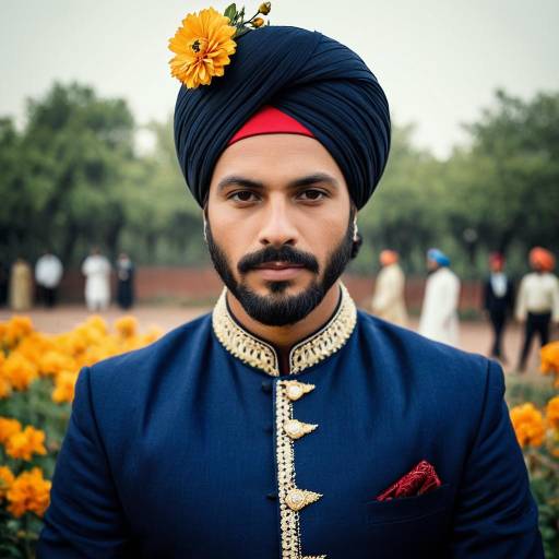 Royal Male Sherwani Portrait Outdoors