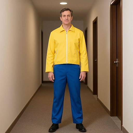 Pimp Costume in Yellow and Blue