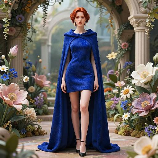 Hyperreal Lapis Garden Charmer Portrait