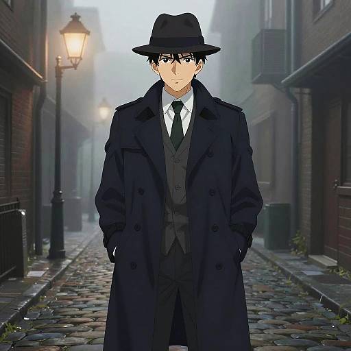 Foggy Alley Young Detective Scene