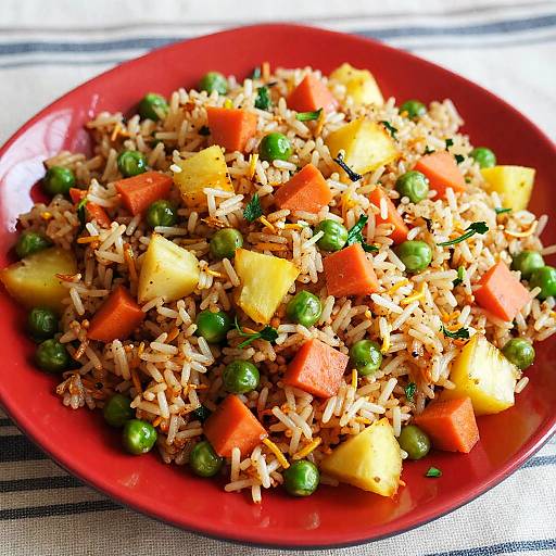 Vibrant Stir-Fried Rice Close-Up