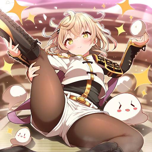 Illustration of Monoyoshi sadamune, touken ranbu in the style of Coroha