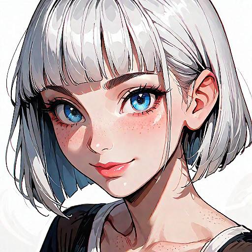 Charming Portrait with Unique Features