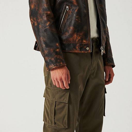 Leather Jacket and Cargo Pants Texture