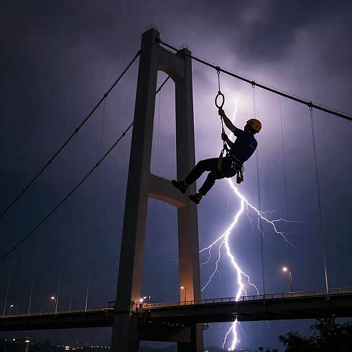 Grappling Hook Stunt on Storm Pylon