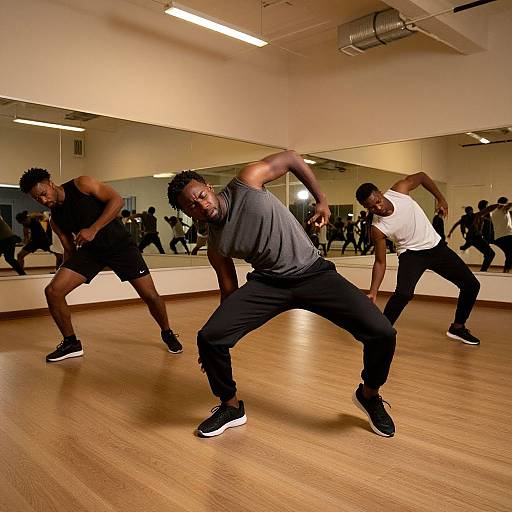 Muscular Men Twerking in Gym Studio