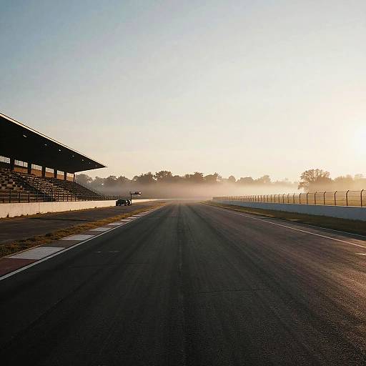 Moody Dawn at Empty Race Track