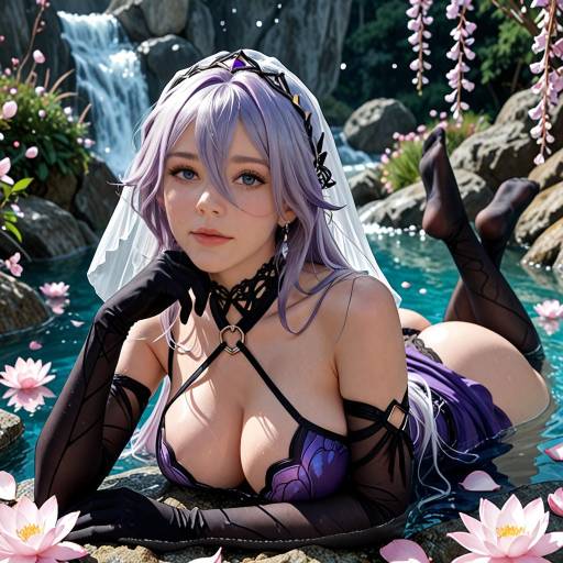 Mystical Cowgirl in Celestial Waters