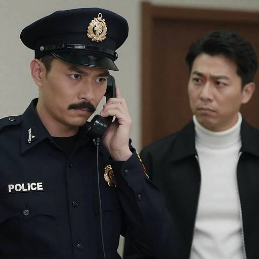 Intense Exchange Between Two Men