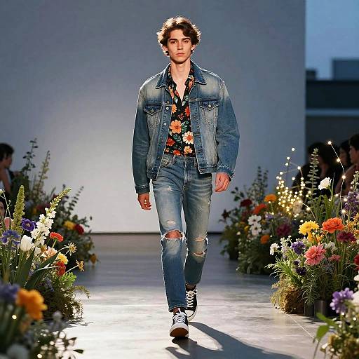 Youthful Indie Musician on Couture Runway