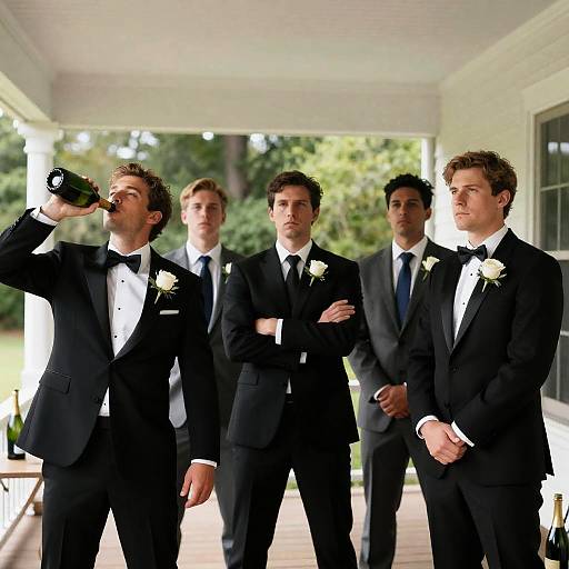 Formal Portrait on White Porch