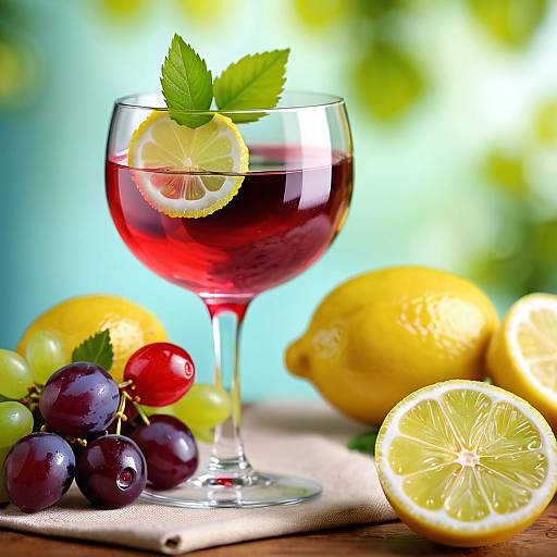 Photorealistic Fruit Still Life with Glass