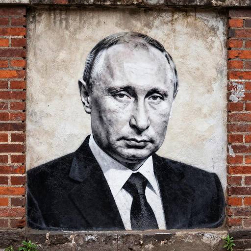 Putin Stencil Urban Street Art