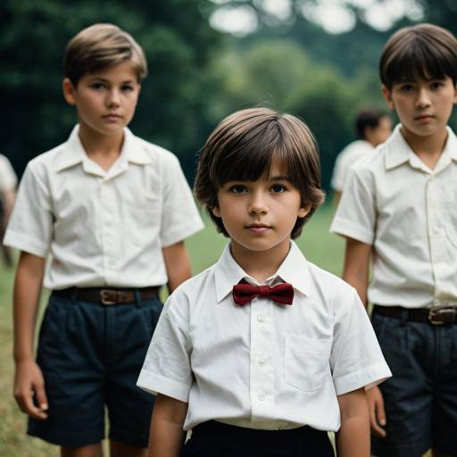 Vintage Style Boys in Classic Outfits