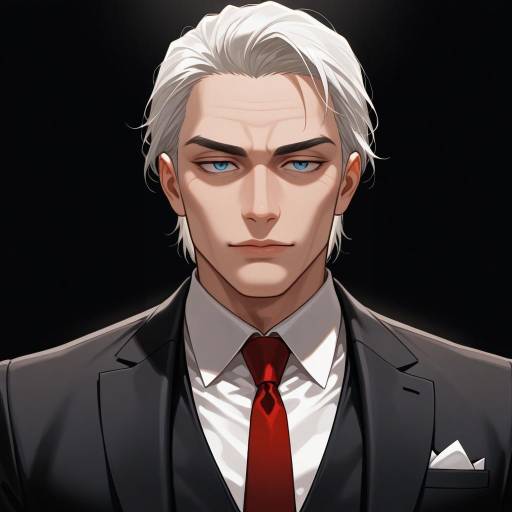 Distinguished Old Man in Formal Attire Distinguished Old Man in Formal Attire
