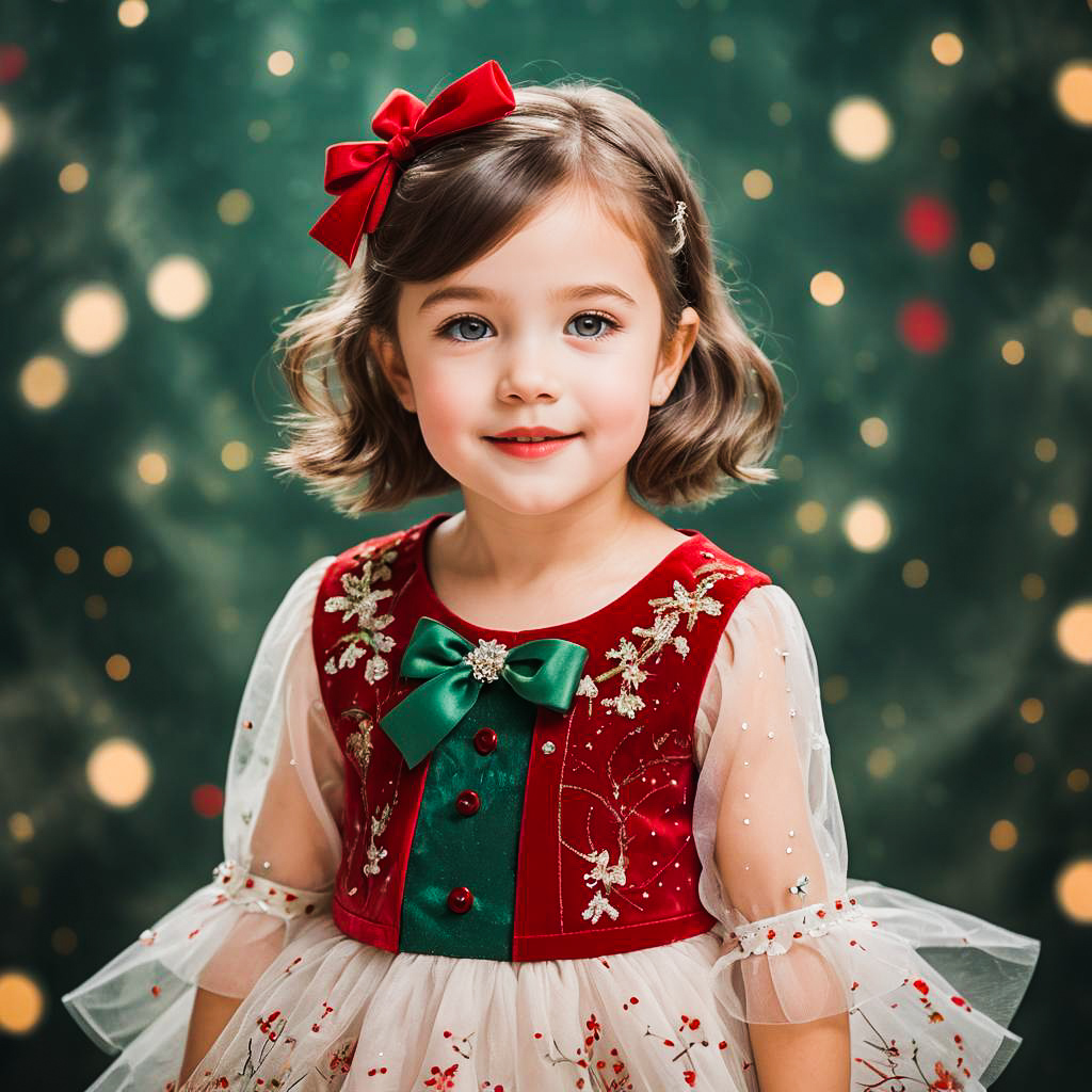 Whimsical Christmas Photo Shoot for Girl