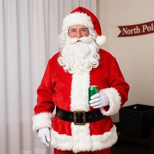 Classic Indoor Santa Claus Portrait