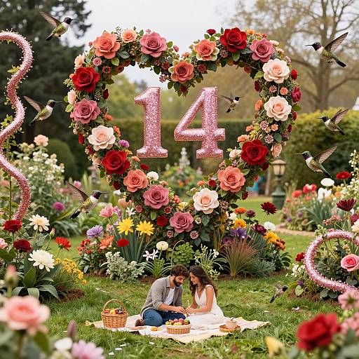 Enchanted Valentine's Garden Picnic