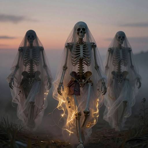 Ethereal Ghosts Drifting Through Time