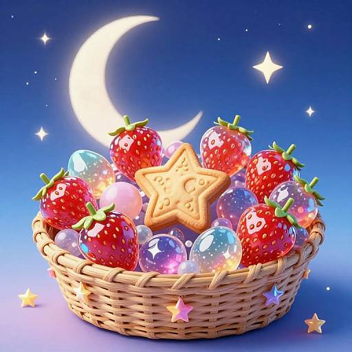 Whimsical Basket of Crystal Treats