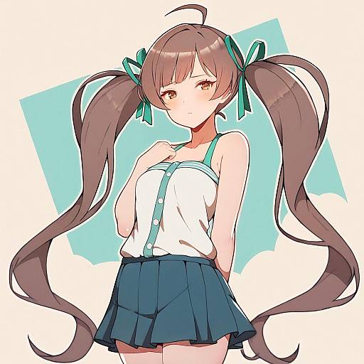 Illustration of Hakozaki serika, idolmaster in the style of Varniskarnis