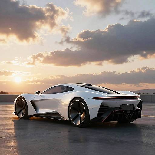 Futuristic Sleek High-Tech Car